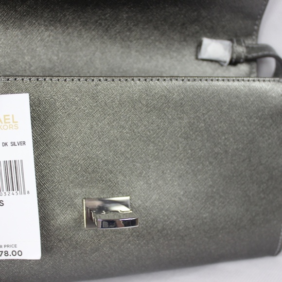 Michael Kors Tina Clutch Jeweled Dark Silver - Picture 5 of 5